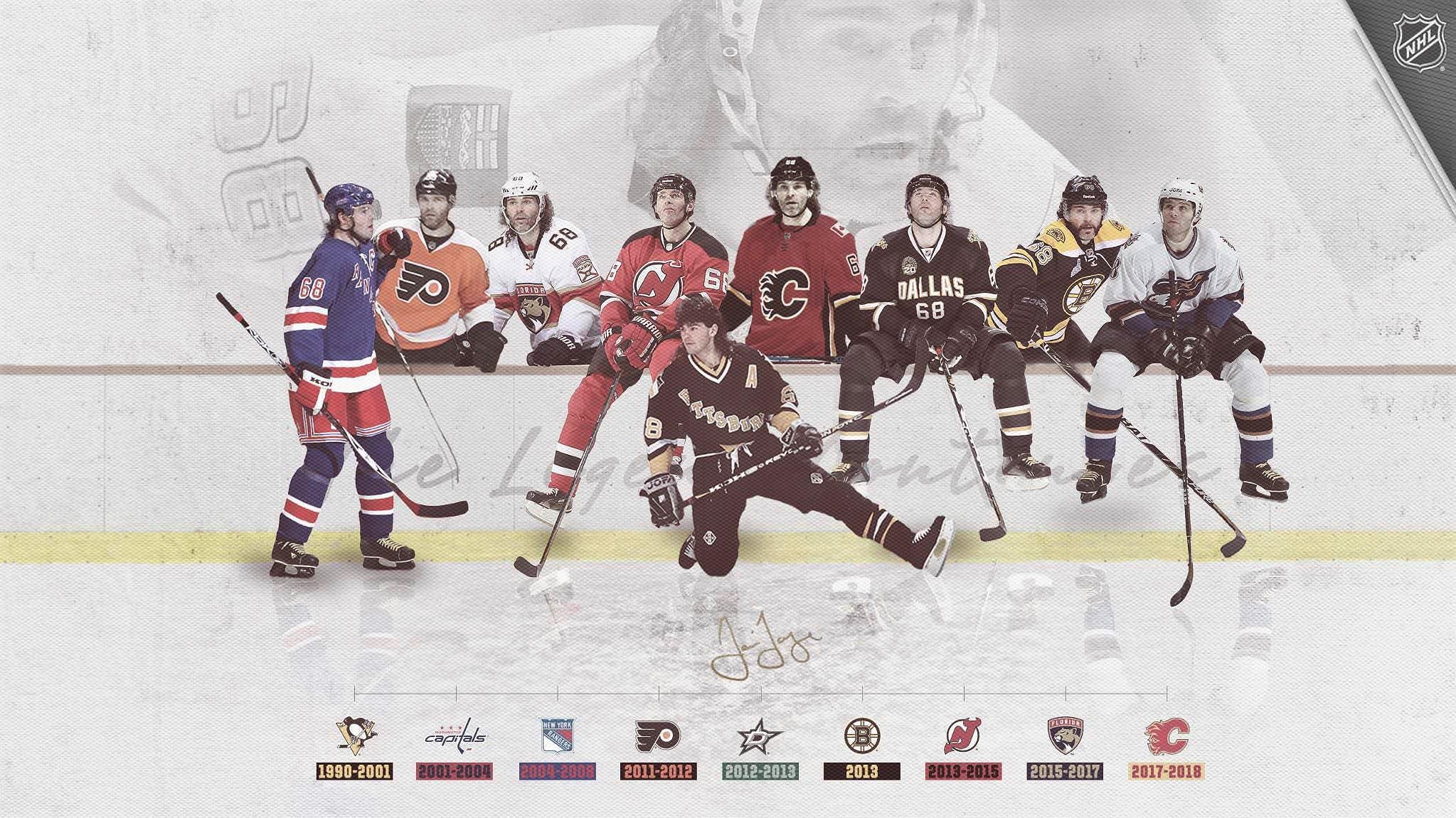 NHL Jagr collage
