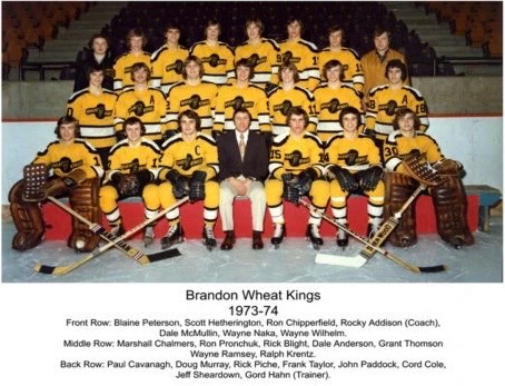 Brandon Wheat Kings 1973 74